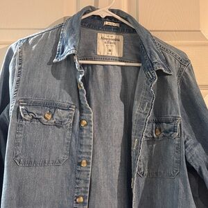 Abercrombie & Fitch Light Blue Denim Shirt
